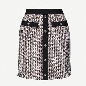 Maje Multicolor Tweed Skirt